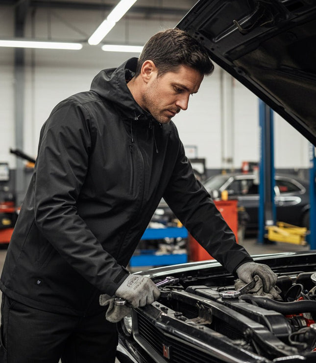 Revolver Men's Rain Jacket - Black - Marwin Sports