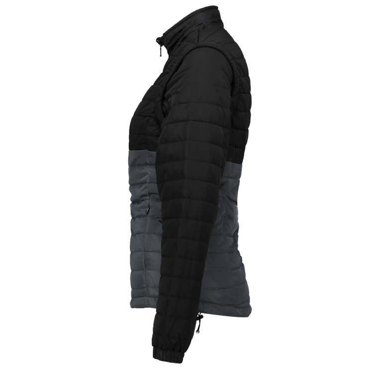 Marwin Sports Dodge Hellcat Puffer Women's Jacket - Black/Grey