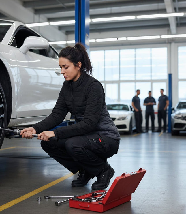 Sierra Women's Puffer Jacket Removable Arms - Black/Grey - Marwin Sports