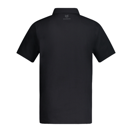Timeless Men's Seamless Button Polo - Black - Marwin Sports