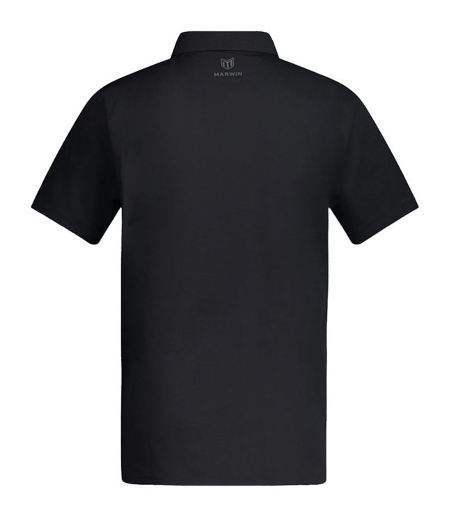 Timeless Men's Seamless Button Polo - Black - Marwin Sports