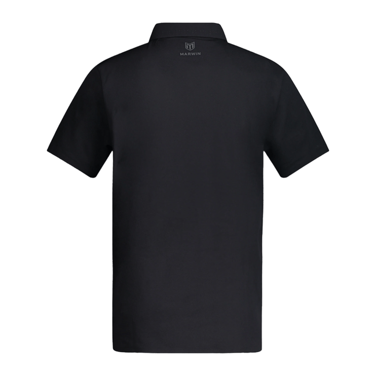 Timeless Men's Seamless Button Polo - Black - Marwin Sports