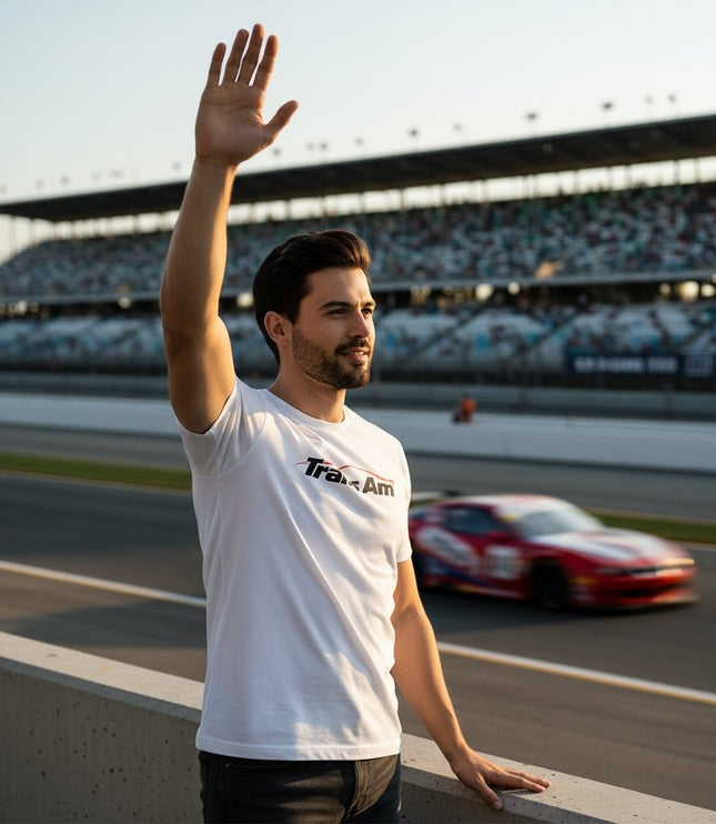 Trans Am T-Shirt With Nanocoating Technology - White - Marwin Sports