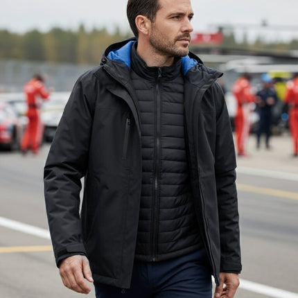 Ultimate Men's 3 - in - 1 Jacket - Black/Blue - Marwin Sports