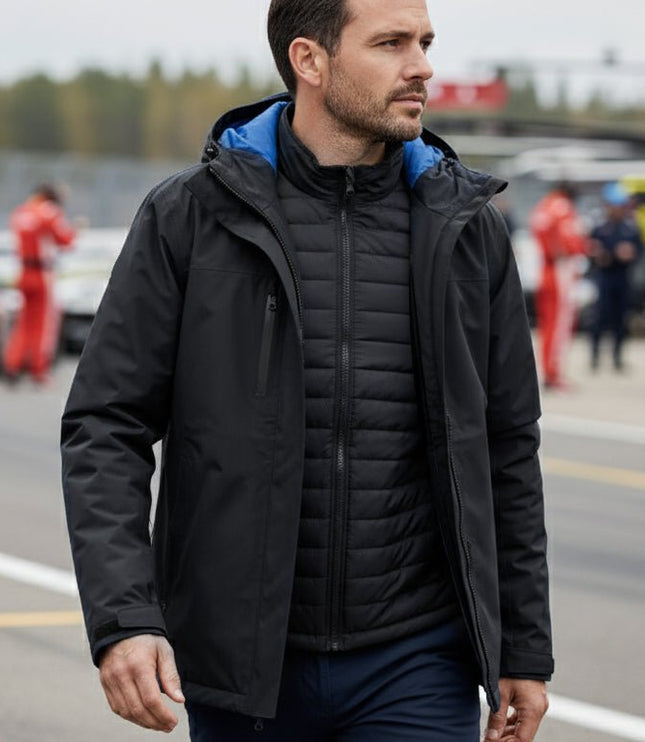 Ultimate Men's 3 - in - 1 Jacket - Black/Blue - Marwin Sports