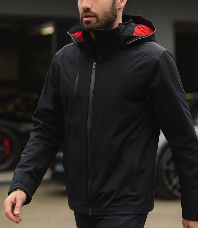 Ultimate Men's 3 - in - 1 Jacket - Black/Red - Marwin Sports