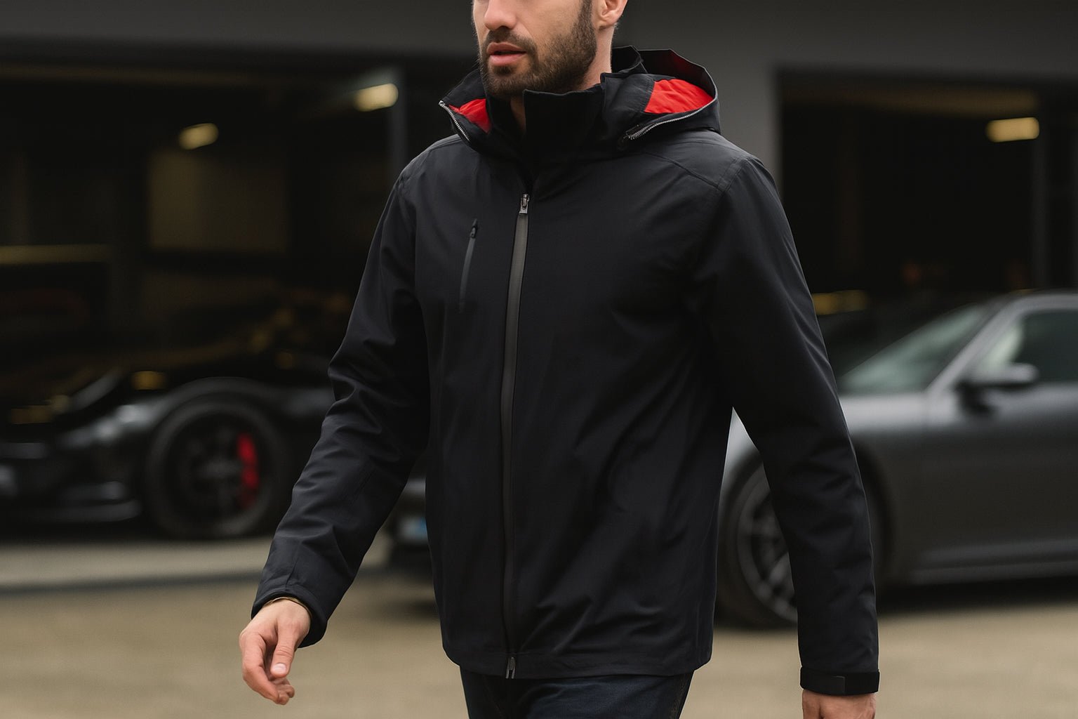 Ultimate Men's 3 - in - 1 Jacket - Black/Red - Marwin Sports