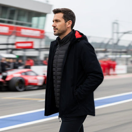 Ultimate Men's 3 - in - 1 Jacket - Black/Red - Marwin Sports