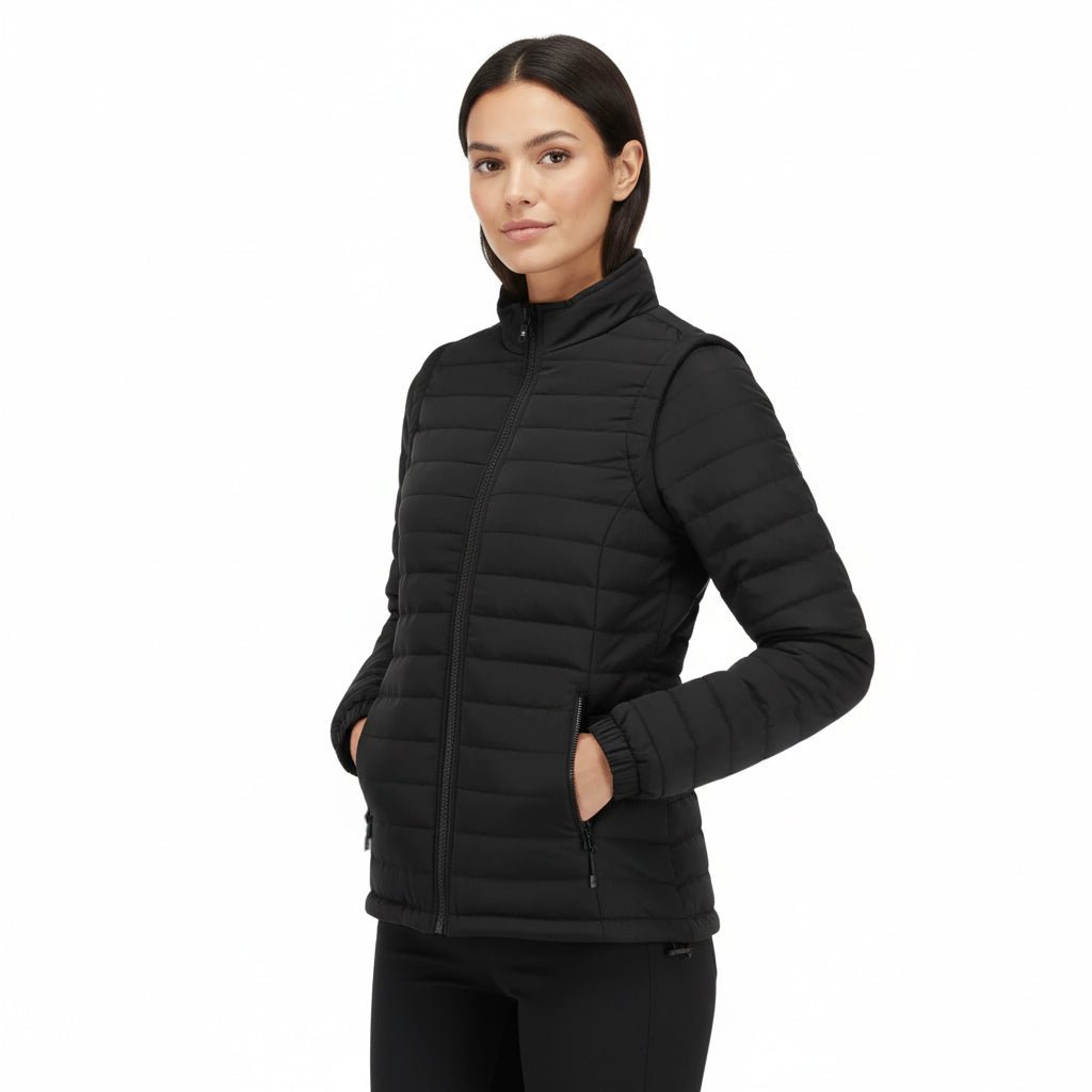 Ultimate Women's 3 - in - 1 Jacket - Black/Red - Marwin Sports