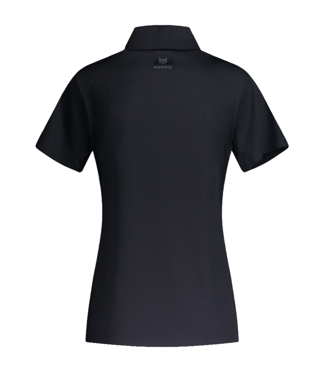 Vitality Women's Seamless Zipper Polo - Black - Marwin Sports