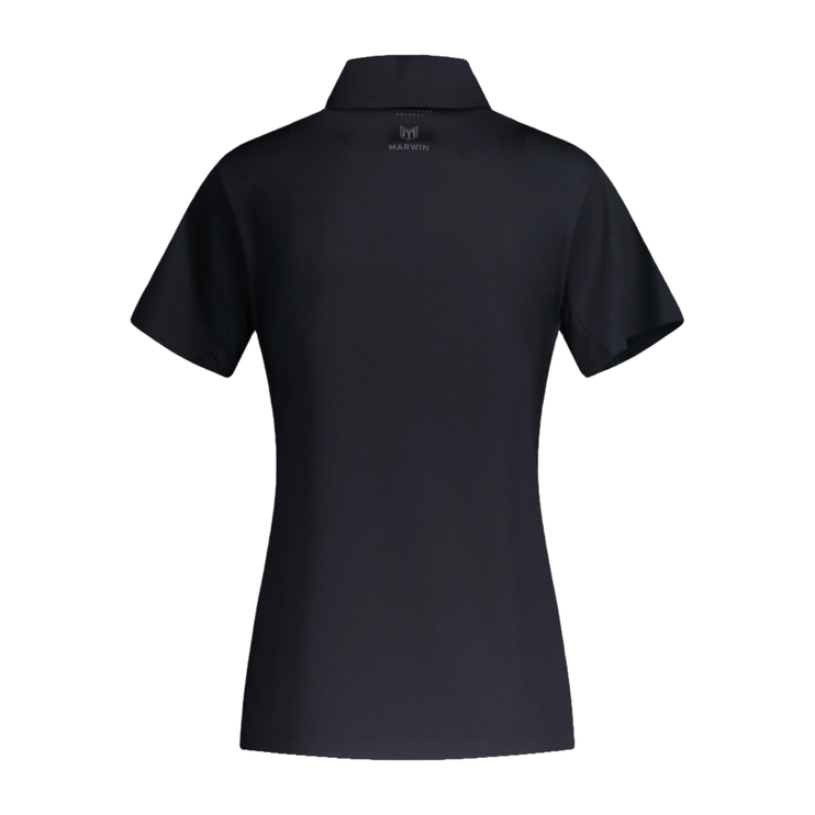 Vitality Women's Seamless Zipper Polo - Black - Marwin Sports