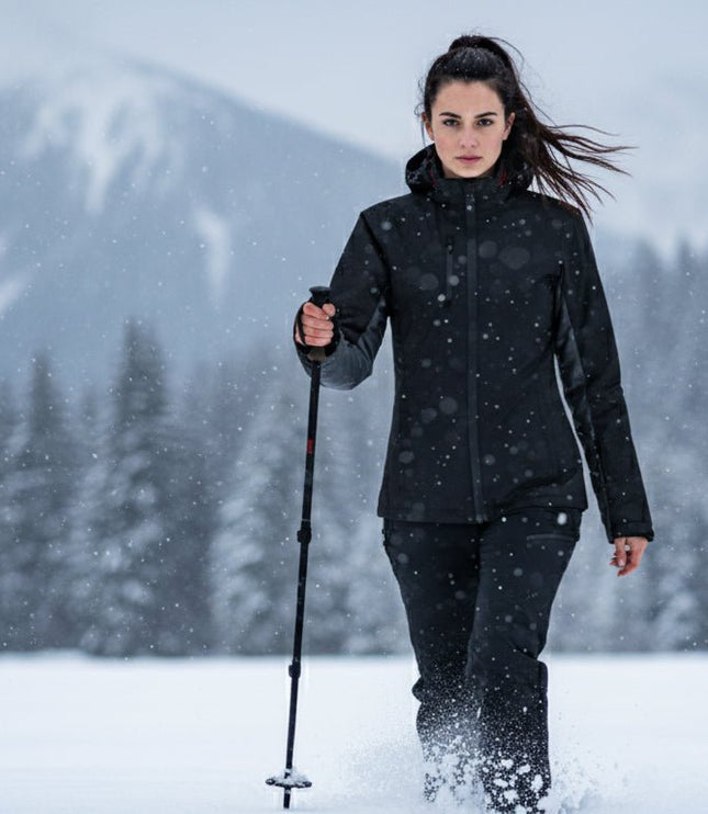 Whitney Women's 4 in 1 Jacket - Black/Grey - Marwin Sports