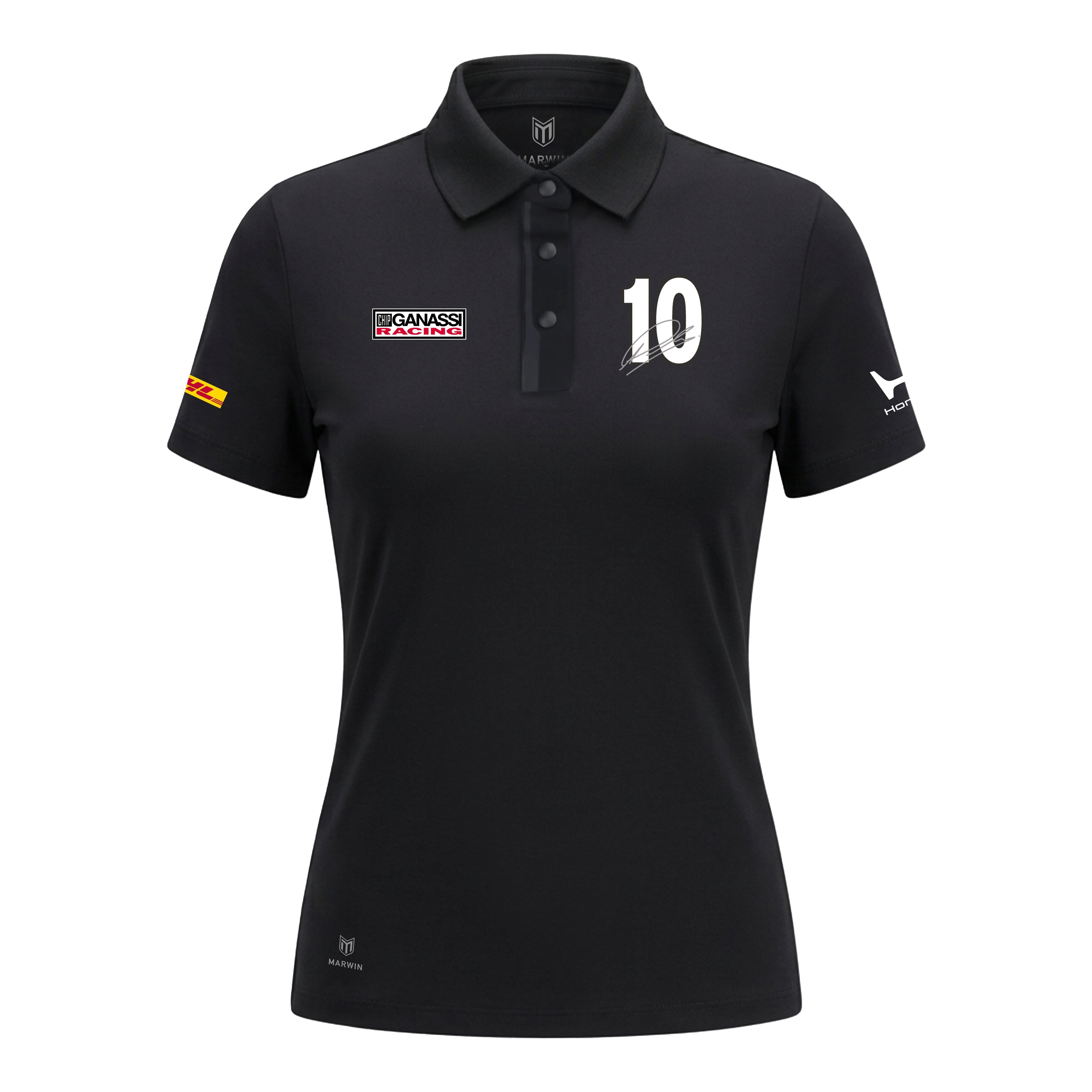 Women’s Barcelona Button Seamless Polo – Official Alex Palou CGR Fanwear - Marwin Sports