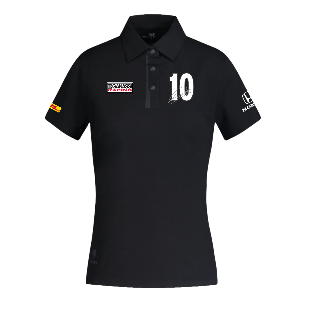Women’s Barcelona Button Seamless Polo – Official Alex Palou CGR Fanwear - Marwin Sports