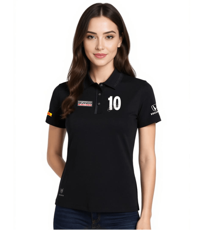 Women’s Barcelona Button Seamless Polo – Official Alex Palou CGR Fanwear - Marwin Sports