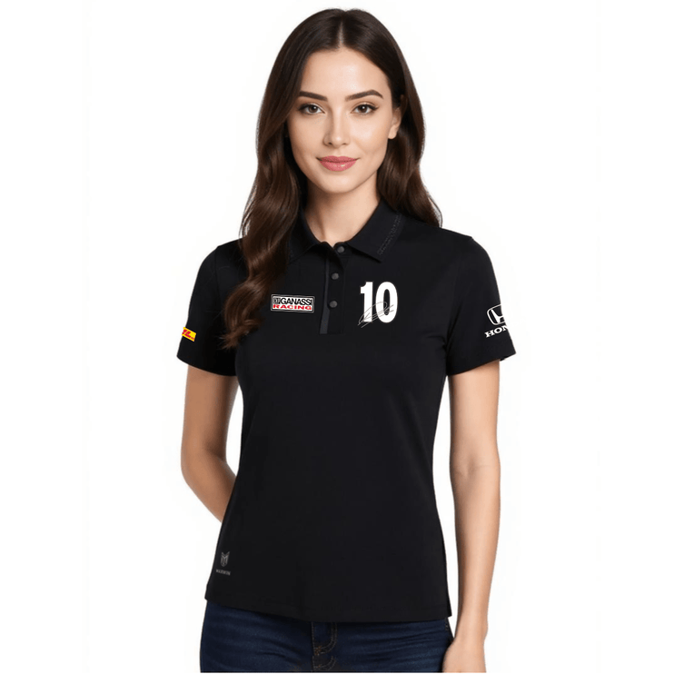 Women’s Barcelona Button Seamless Polo – Official Alex Palou CGR Fanwear - Marwin Sports