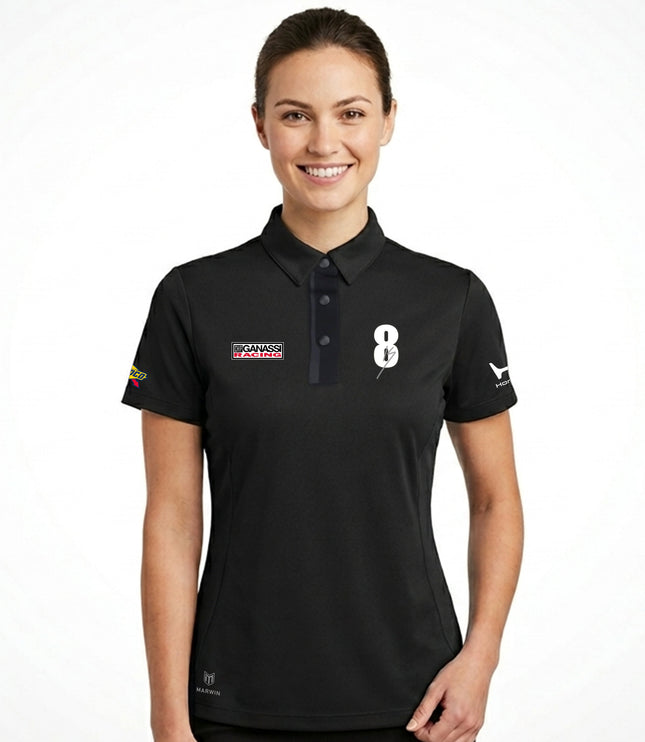 Women’s Barcelona Button Seamless Polo – Official Kyffin Simpson CGR Fanwear - Marwin Sports