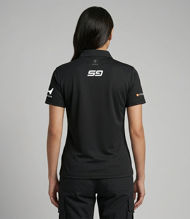 Women’s Barcelona Button Seamless Polo – Official Scott Dixon CGR Fanwear - Marwin Sports