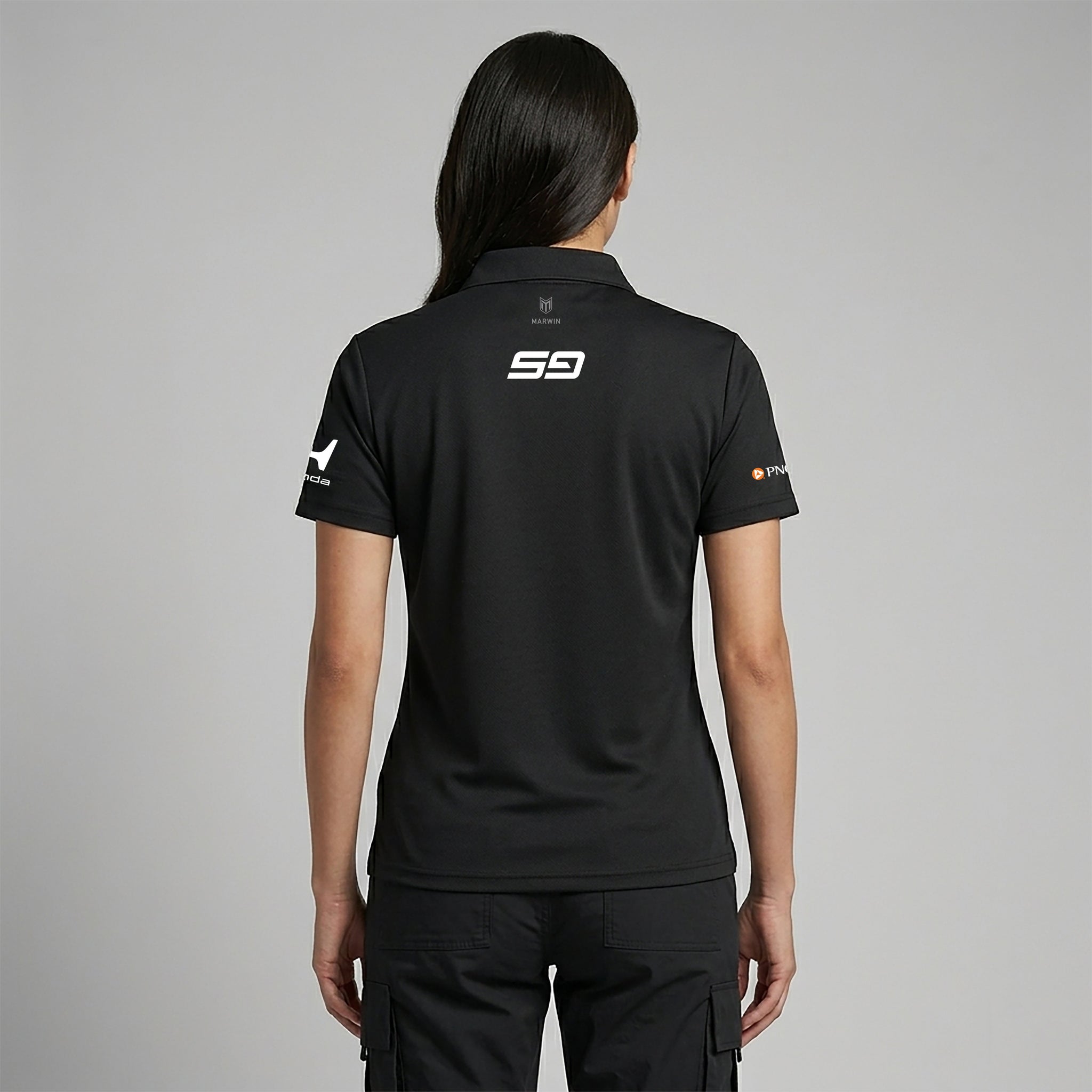 Women’s Barcelona Button Seamless Polo – Official Scott Dixon CGR Fanwear - Marwin Sports