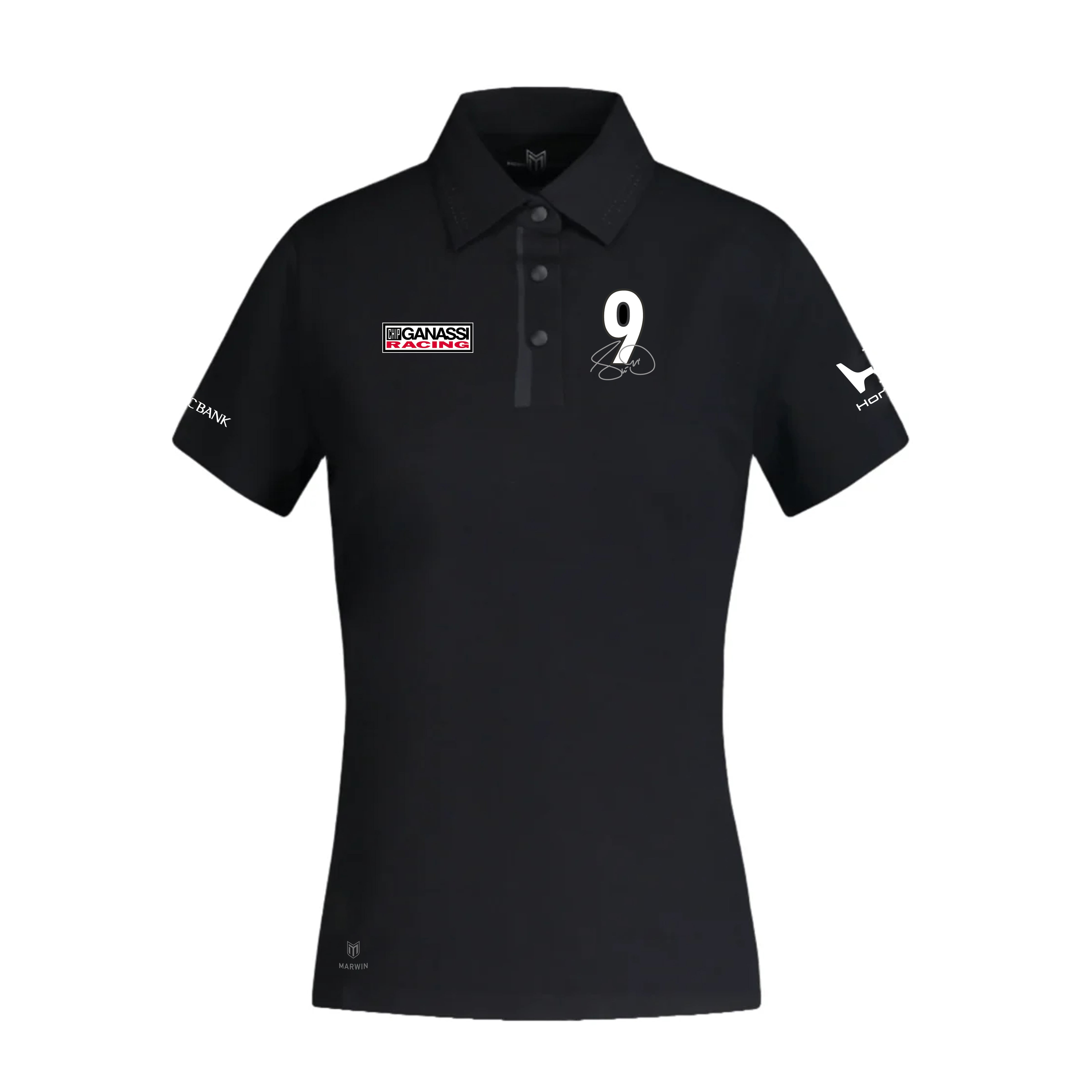 Women’s Barcelona Button Seamless Polo – Official Scott Dixon CGR Fanwear - Marwin Sports