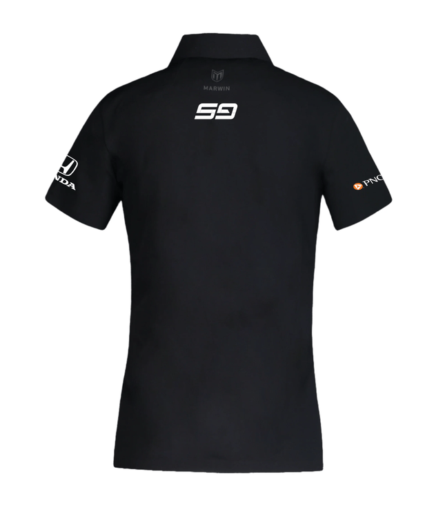 Women’s Barcelona Button Seamless Polo – Official Scott Dixon CGR Fanwear - Marwin Sports