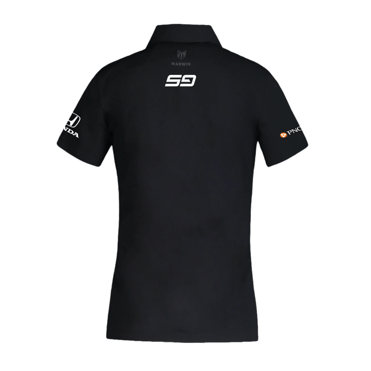Women’s Barcelona Button Seamless Polo – Official Scott Dixon CGR Fanwear - Marwin Sports