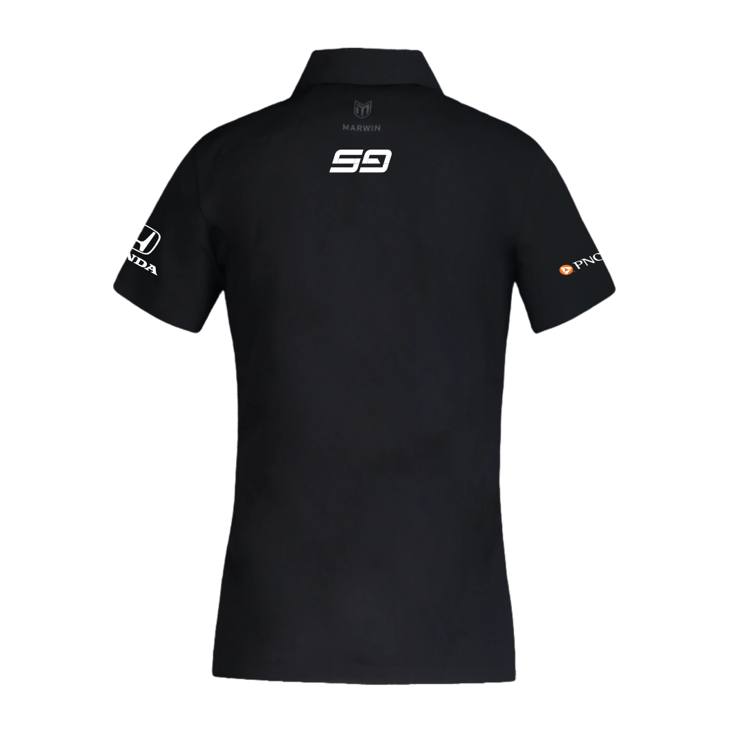 Women’s Barcelona Button Seamless Polo – Official Scott Dixon CGR Fanwear - Marwin Sports