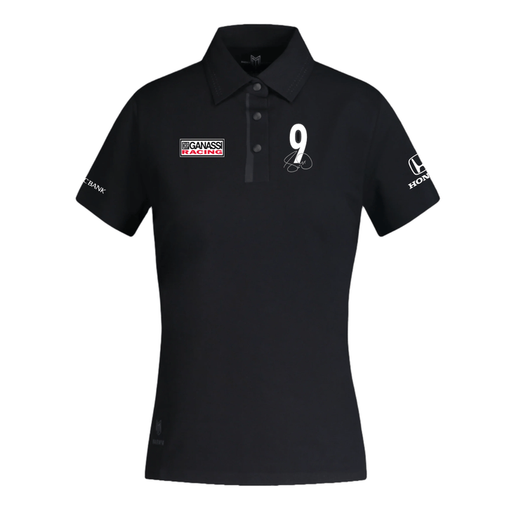 Women’s Barcelona Button Seamless Polo – Official Scott Dixon CGR Fanwear - Marwin Sports