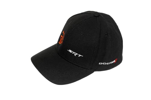Marwin Sports Dodge Hellcat SRT Embroidered Logo Unisex Must-Have Fanwear Black Baseball Cap, Classic Hat