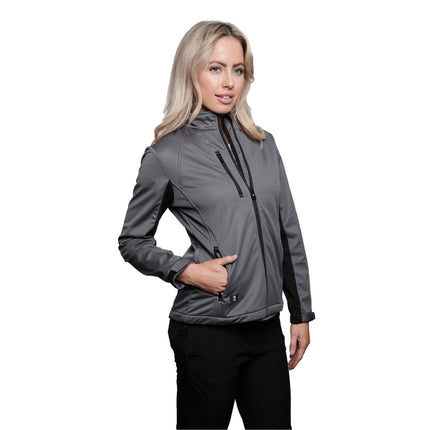 Marwin Sports Softshell Women's Jacket - Grey/Black