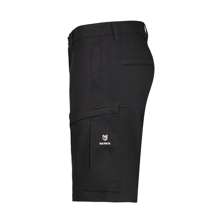 Boulton Black Zipper Cargo Shorts