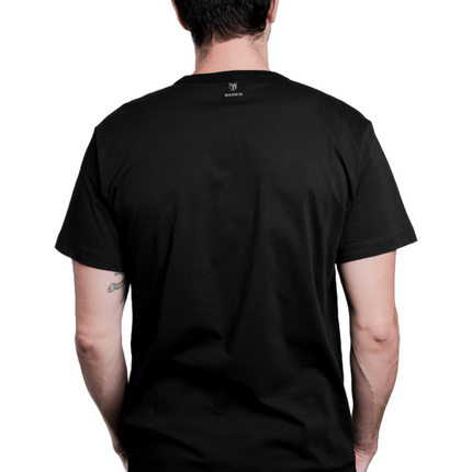Marwin Sports Cotton Crew Neck Men's Tee - Black