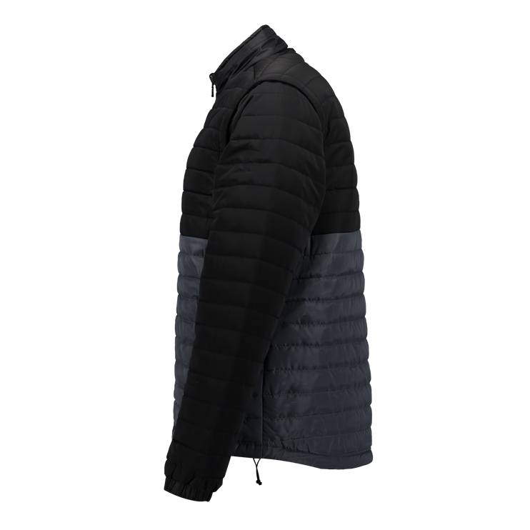 Everest Black/Grey Puffer Jacket Removable Arms