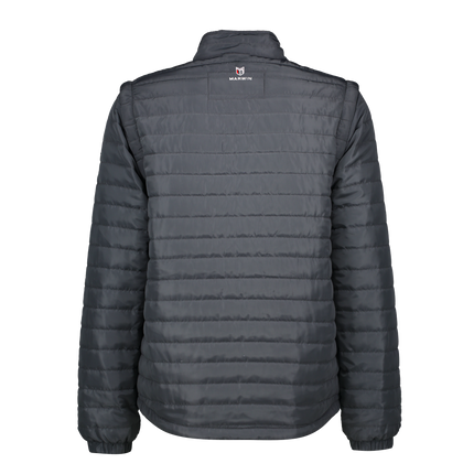 Marwin Sports Puffer Men's Jacket Removable Arms - Grey