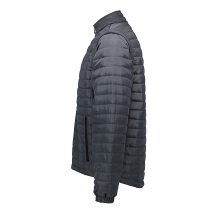 Everest Grey Puffer Jacket Removable Arms