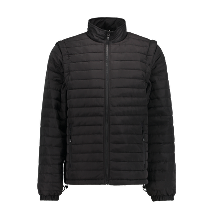 Everest Black Puffer Jacket Removable Arms