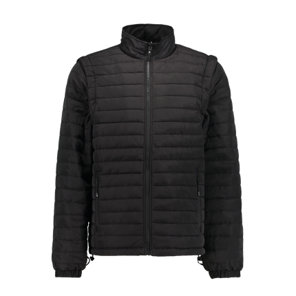Marwin Sports Puffer Men's Jacket Removable Arms - Black