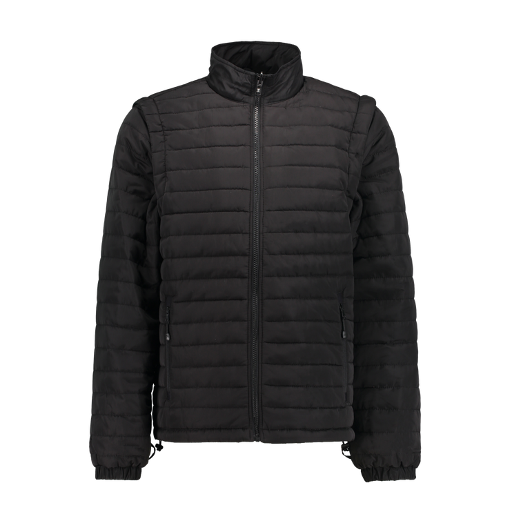 Everest Black Puffer Jacket Removable Arms