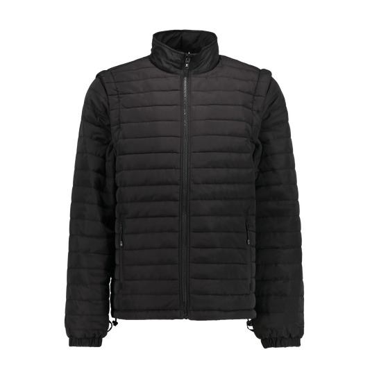 Everest Black Puffer Jacket Removable Arms