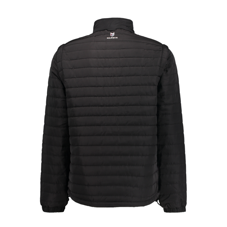 Marwin Sports Puffer Men's Jacket Removable Arms - Black