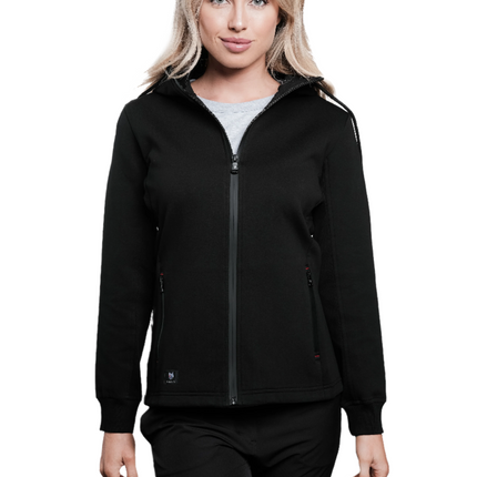 Marwin Sports Full Zip Women's Hoodie - Black