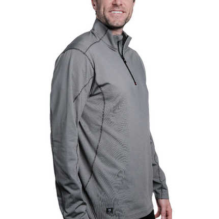Marwin Sports Quarter Zip Men's Pullover - Grey