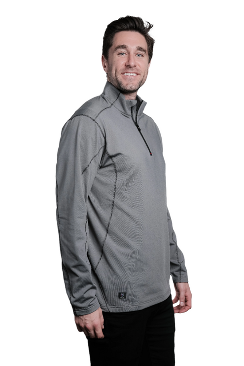 Hayes Grey Quarter Zip Pullover