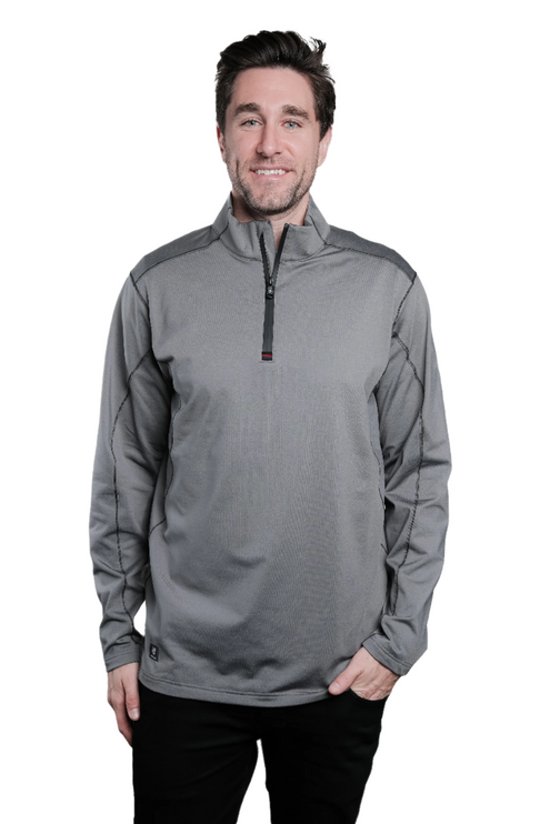 Hayes Grey Quarter Zip Pullover