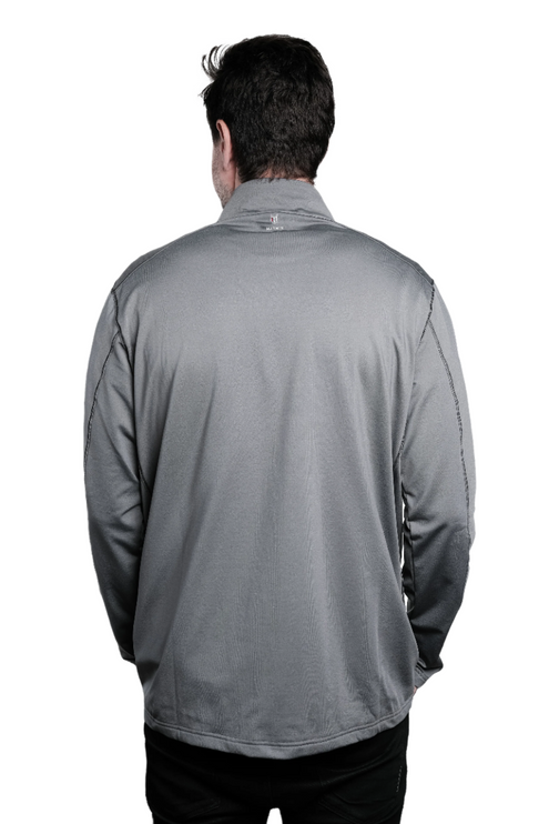 Marwin Sports Quarter Zip Men's Pullover - Grey