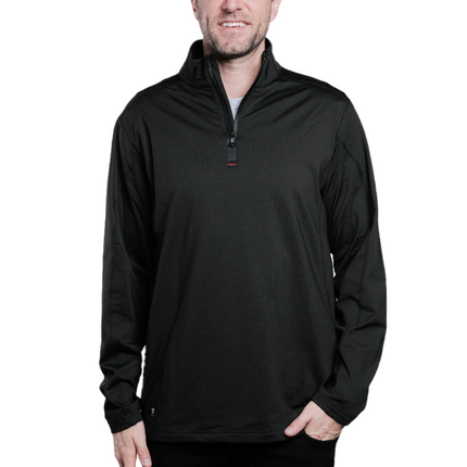 Hayes Black Quarter Zip Pullover