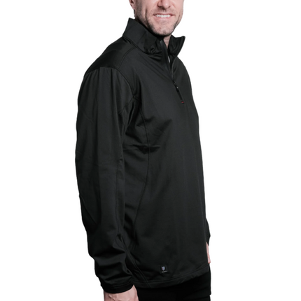 Marwin Sports Quarter Zip Men's Pullover - Black