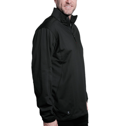 Hayes Black Quarter Zip Pullover