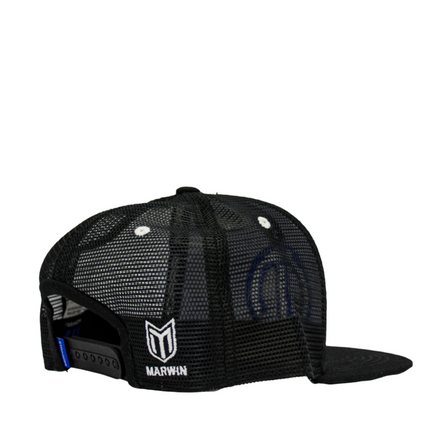 Marwin Sports Mopar Logo Embroidered 6 Panel Hat - Black