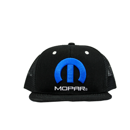 Marwin Sports Mopar Logo Embroidered 6 Panel Hat - Black